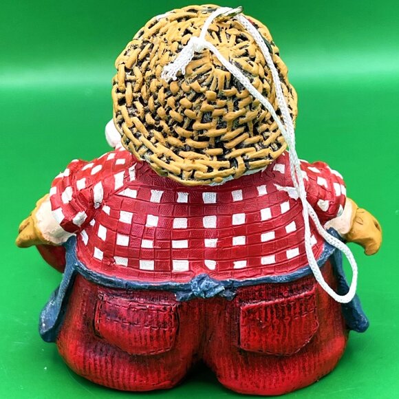 Resin Shelf Sitter Santa Ornament Farmhouse Christmas Green Boots Dangling Legs - Picture 3 of 12